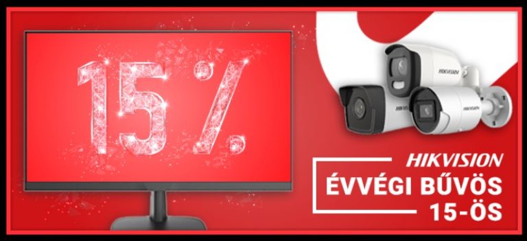 Hikvision Évvégi bűvös 15-ös akció